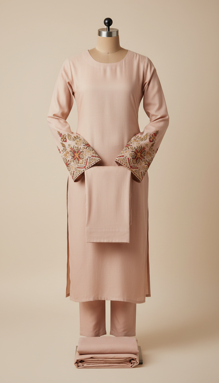 Cotton Set With Ornate Borders