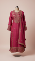 Cotton Kurta With Gold Thread